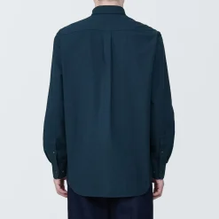 Chemises^Muji Chemise en coton Oxford lavé col boutonné homme