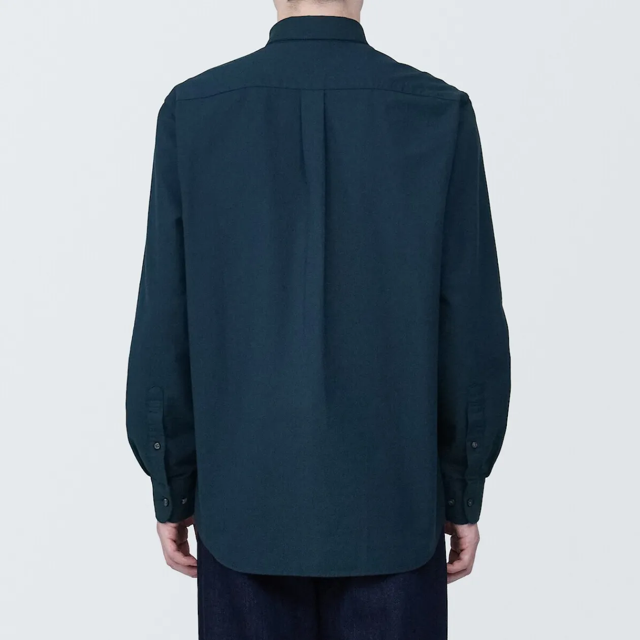 Chemises^Muji Chemise en coton Oxford lavé col boutonné homme