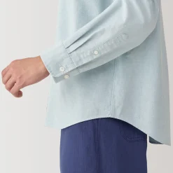 Chemises^Muji Chemise en coton Oxford lavé col officier pour homme…