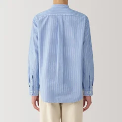Chemises^Muji Chemise en coton Oxford lavé col officier pour homme…
