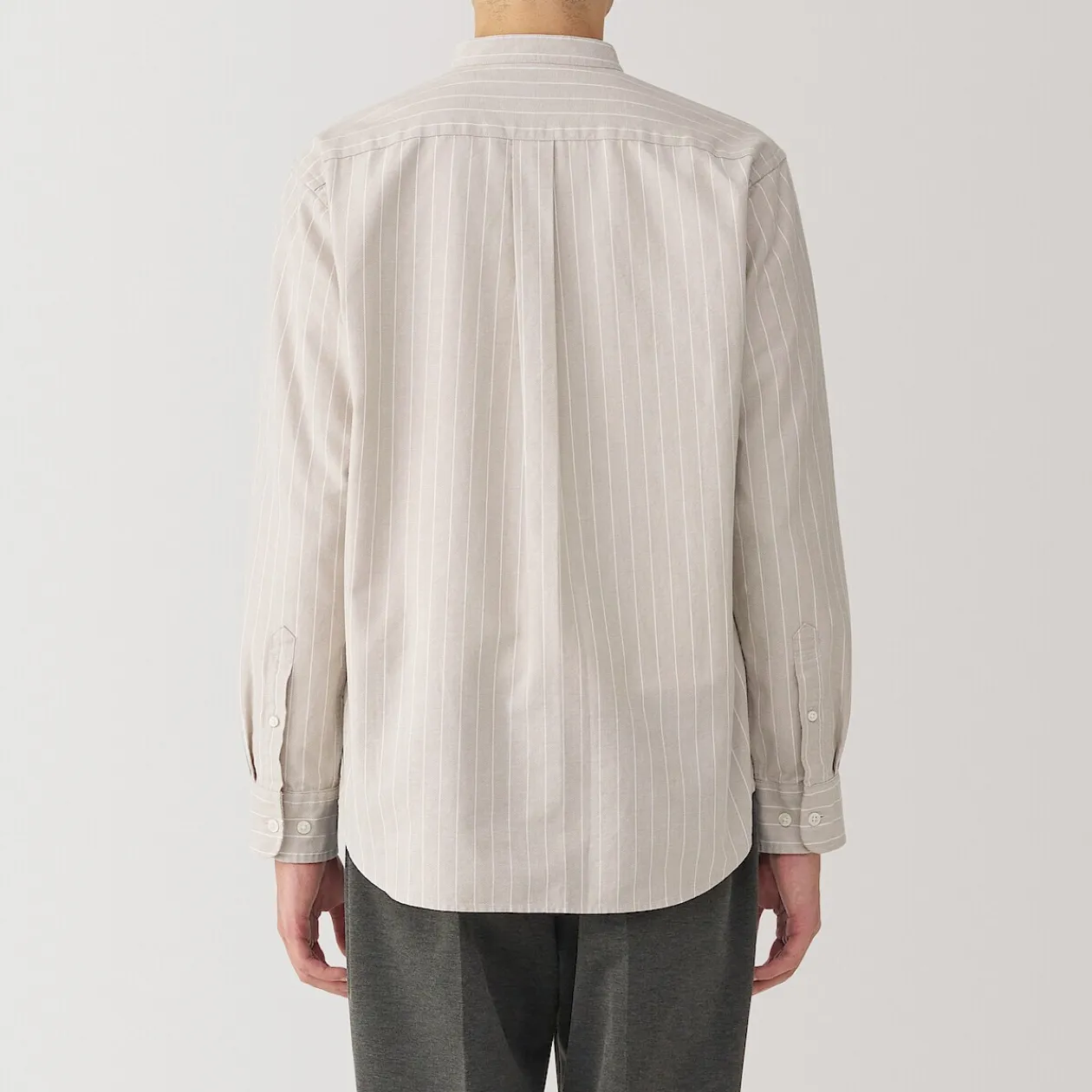 Chemises^Muji Chemise en coton Oxford lavé col officier pour homme…