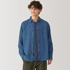 Chemises^Muji Chemise en denim pour homme