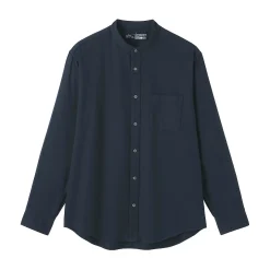 Chemises^Muji Chemise en flanelle col officier pour homme