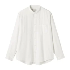 Chemises^Muji Chemise en flanelle col officier pour homme