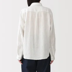 Chemises^Muji Chemise en lin lavé pour femme