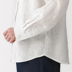 Chemises^Muji Chemise en lin lavé pour femme