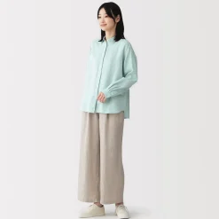 Chemises^Muji Chemise en lin lavé pour femme