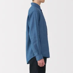 Chemises^Muji Chemise en lin lavé pour homme