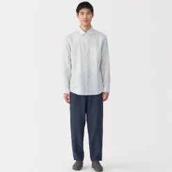 Chemises^Muji Chemise en lin lavé pour homme