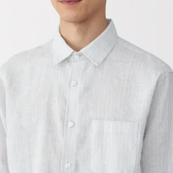 Chemises^Muji Chemise en lin lavé pour homme