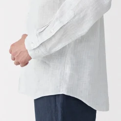 Chemises^Muji Chemise en lin lavé pour homme