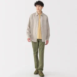 Chemises^Muji Chemise en lin lavé pour homme