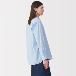 Chemises^Muji Chemise en popeline de coton pour homme