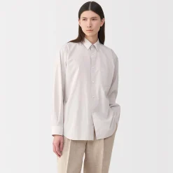 Chemises^Muji Chemise en popeline de coton pour homme