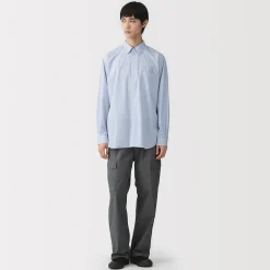 Chemises^Muji Chemise en popeline de coton biologique pour homme