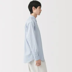 Chemises^Muji Chemise en popeline de coton biologique pour homme