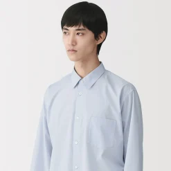 Chemises^Muji Chemise en popeline de coton biologique pour homme