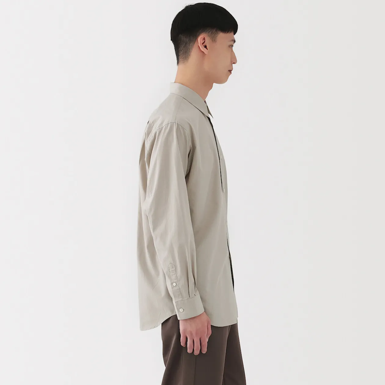 Chemises^Muji Chemise en popeline de coton pour homme