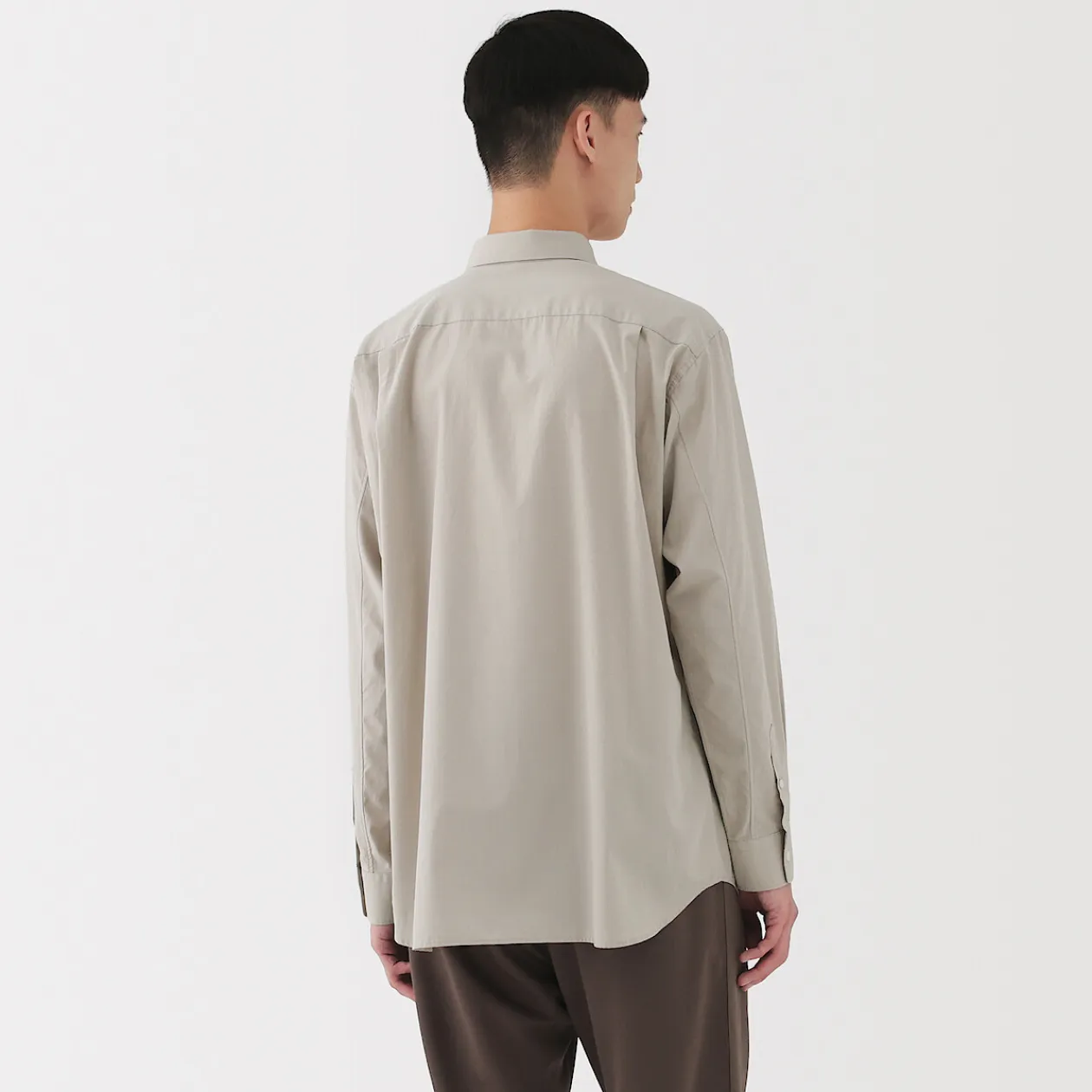 Chemises^Muji Chemise en popeline de coton pour homme