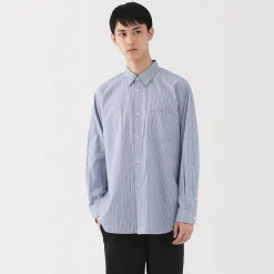 Chemises^Muji Chemise en popeline de coton pour homme