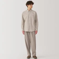 Chemises^Muji Chemise Oxford en coton lavé pour homme…