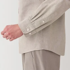 Chemises^Muji Chemise Oxford en coton lavé pour homme…