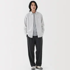 Chemises^Muji Chemise Oxford en coton lavé pour homme…