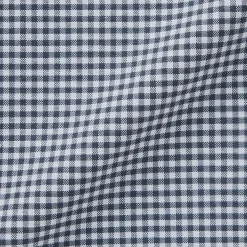 Chemises^Muji Chemise Oxford en coton lavé pour homme Carreaux Bleu Marine Foncé