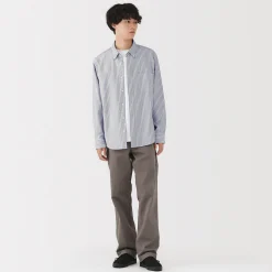 Chemises^Muji Chemise Oxford en coton lavé pour homme