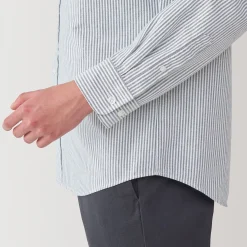 Chemises^Muji Chemise Oxford en coton lavé pour homme