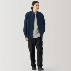 Chemises^Muji Chemise Oxford en coton lavé pour homme