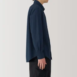 Chemises^Muji Chemise Oxford en coton lavé pour homme