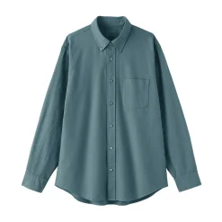 Chemises^Muji Chemise Oxford en coton lavé pour homme