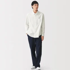 Chemises^Muji Chemise Oxford en coton lavé pour homme