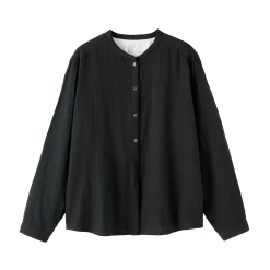 Chemises^Muji Chemisier en double gaze en mélange de kapok pour femme