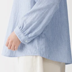 Chemises^Muji Chemisier en double gaze en mélange de kapok pour femme