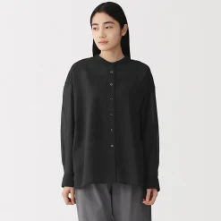 Chemises^Muji Chemisier transparent en coton biologique à haute torsion