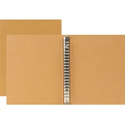 Classeurs^Muji Classeur A5 20 anneaux en kraft Gris