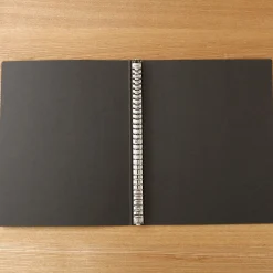 Classeurs^Muji Classeur A4 30 anneaux en kraft Gris charbon