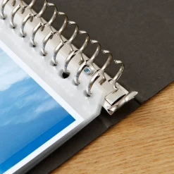 Classeurs^Muji Classeur A4 30 anneaux en kraft Gris charbon