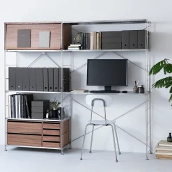 Classeurs^Muji Classeur A4 anthracite à levier