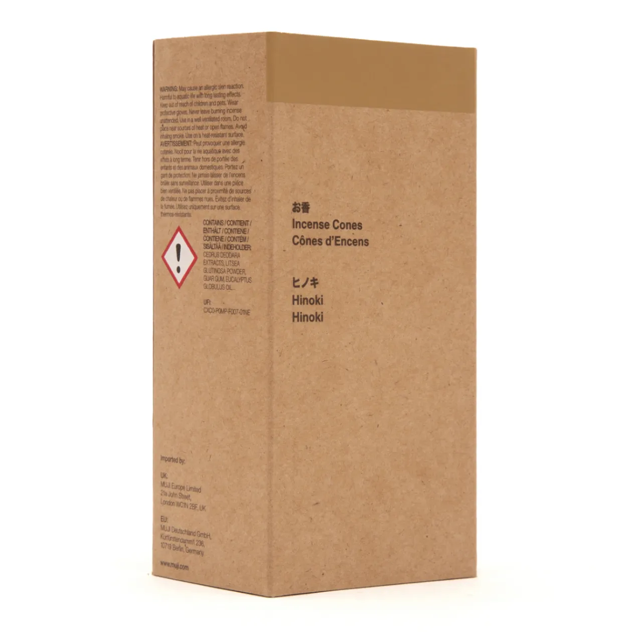 Diffuseurs Et Parfums D'Ambiance^Muji Cônes d'encens Hinoki - Lot de 20