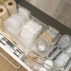 Petits Rangements En Polypropylène^Muji Corbeille en PP à poignées L15X P22X H16.9cm