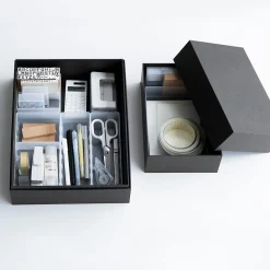 Boîtes Et Rangement De Bureau^Muji Corbeille PP avec séparateur 4 ‐ 13.4 x 20