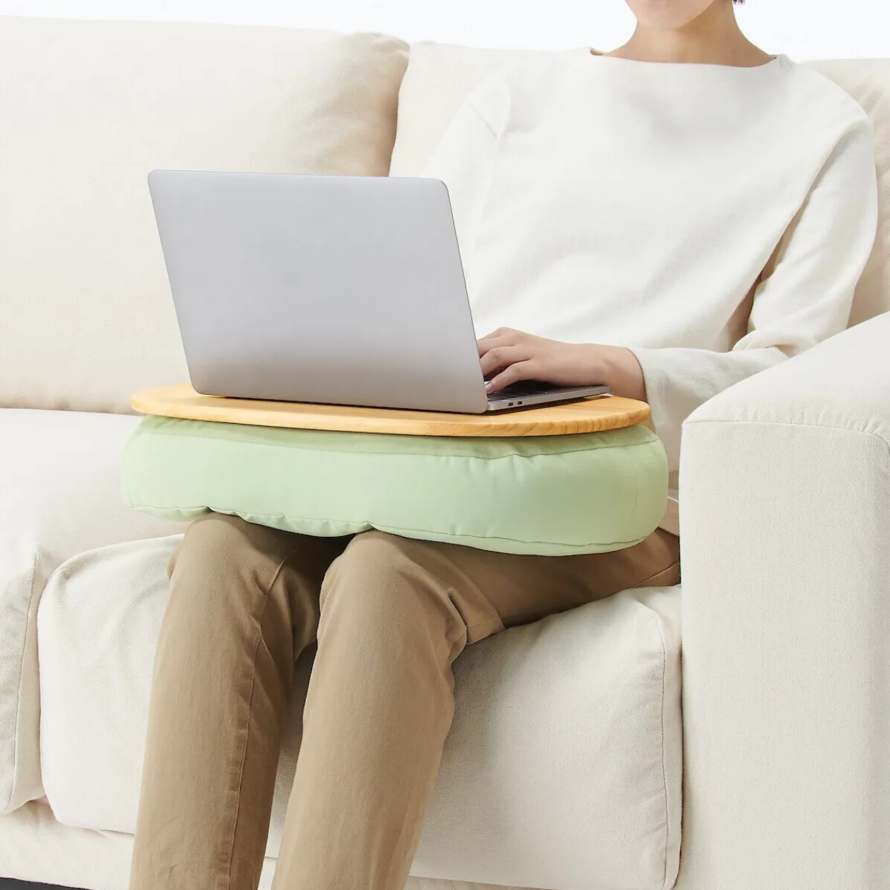 Coussins Et Plaids^Muji Coussin pour ordinateur portable avec plateau