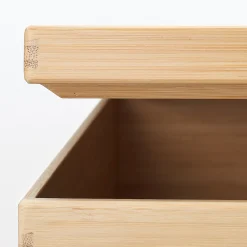 Rangements En Bois|Boîtes Et Rangement De Bureau^Muji Couvercle empilable en bambou‐ 37cm