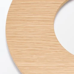 Corbeilles Et Poubelles^Muji Couvercle pour poubelle ronde en bois