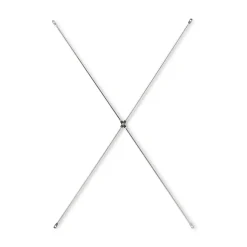 Étagères En Pin Et En Acier^Muji Croisillon additionnel en acier inoxydable ‐ long