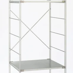 Étagères En Pin Et En Acier^Muji Croisillon additionnel en acier inoxydable ‐ court