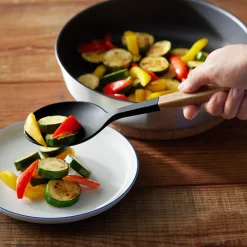 Ustensiles^Muji Cuchara de cocina de silicona con mango de madera